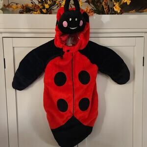 Ladybug Super soft warm cozy Zip up 0-9 Months costume